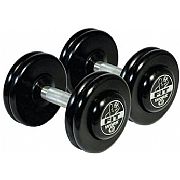 Dumbell Vulcan c/ Barra Inox - Borr. Vulcanizada